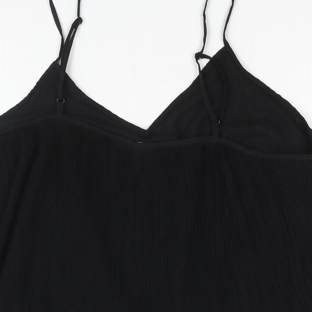 Womens UK Size 16 Very Black Camisole Blouse
