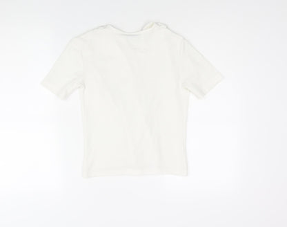 Womens UK Size S Zara White Basic Blouse