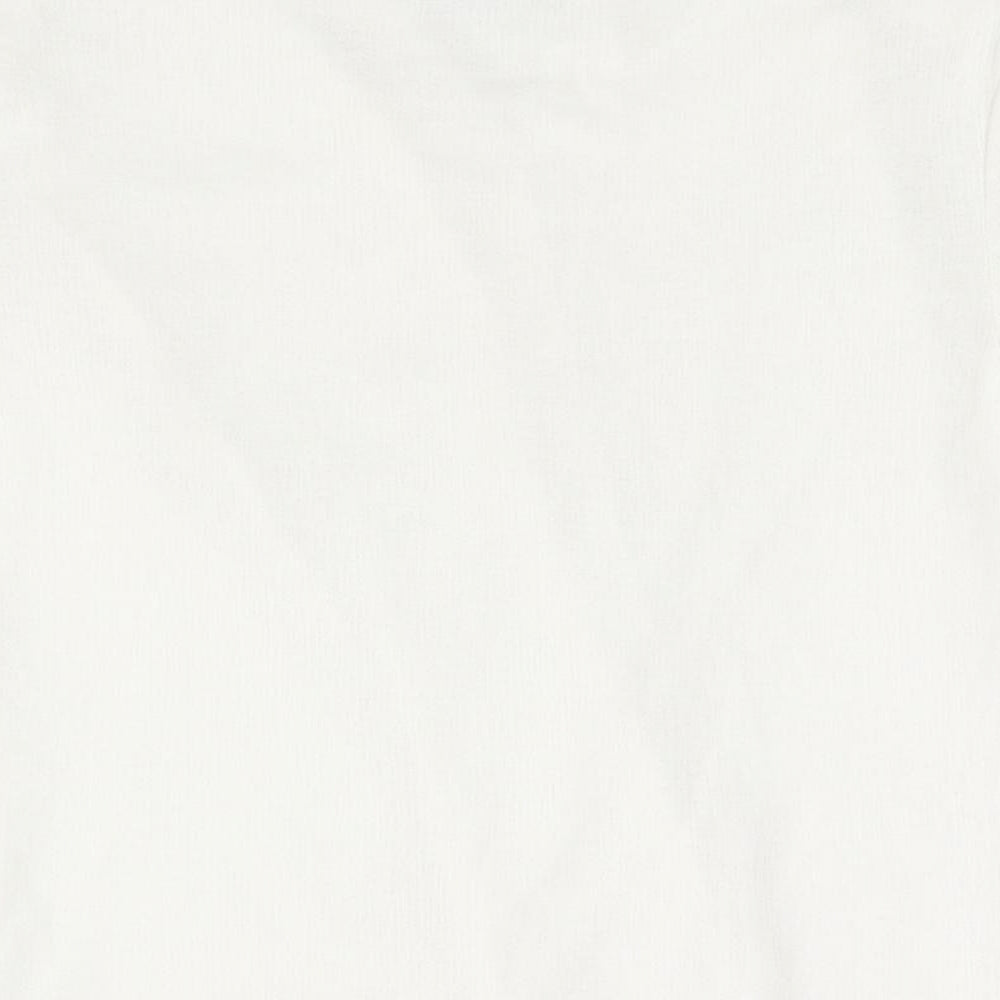 Womens UK Size S Zara White Basic Blouse