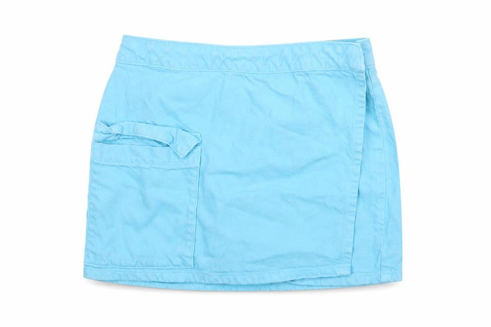 Womens UK Size 10 Denim & Co. Wrap Denim Skirt
