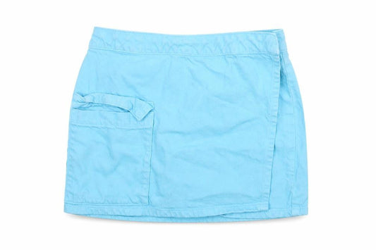 Womens UK Size 10 Denim & Co. Wrap Denim Skirt