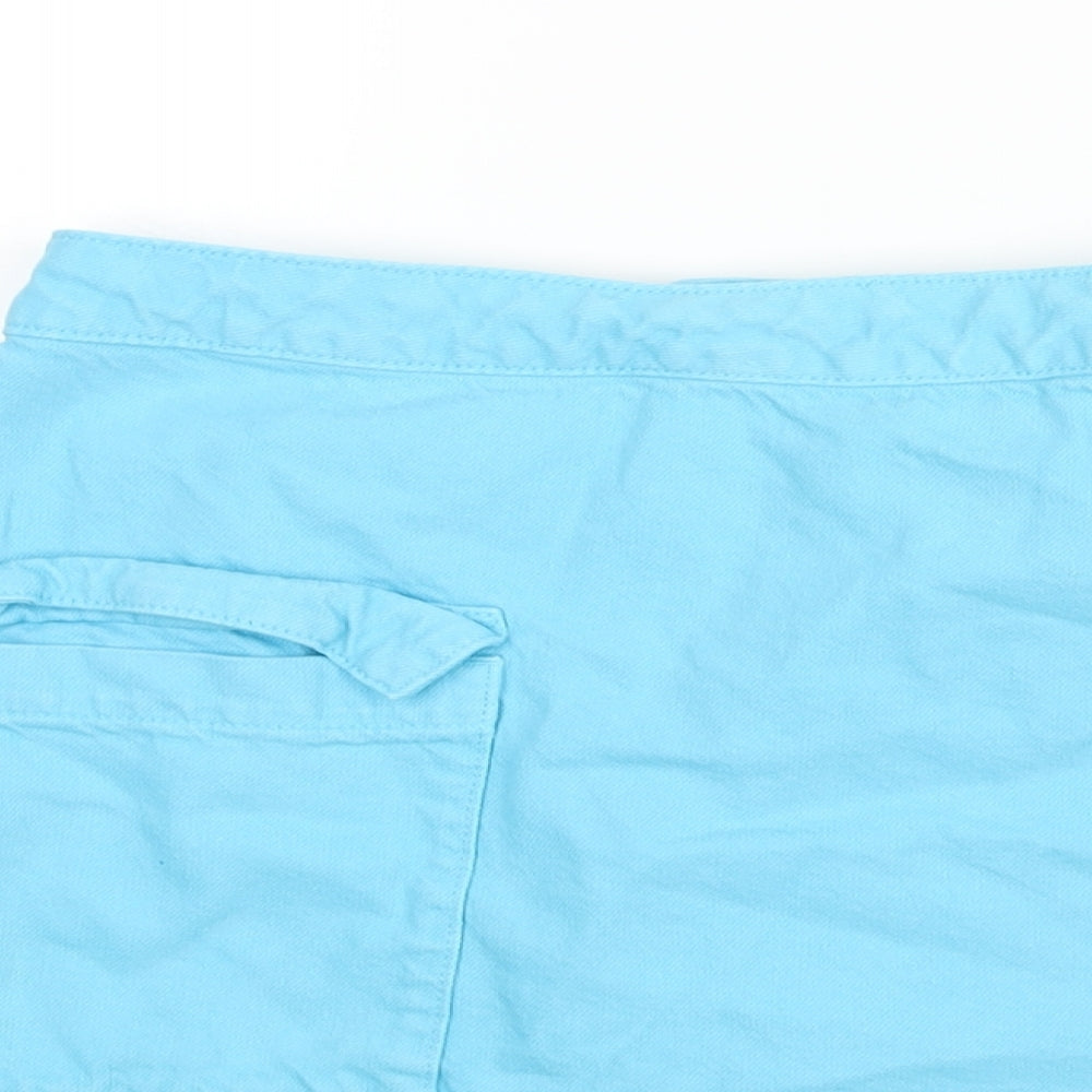 Womens UK Size 10 Denim & Co. Wrap Denim Skirt