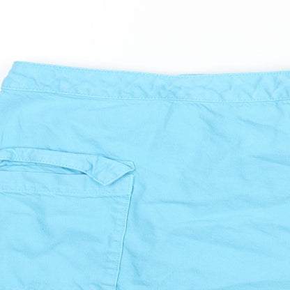 Womens UK Size 10 Denim & Co. Wrap Denim Skirt