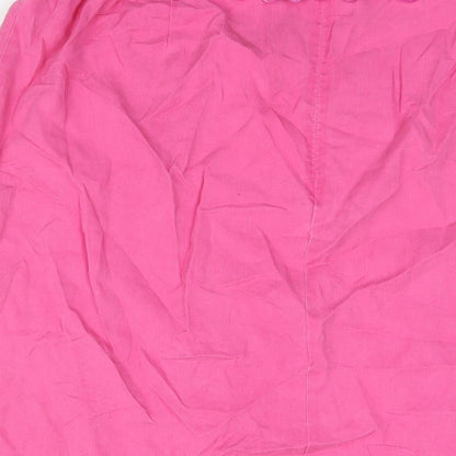 Ann Harvey Womens Pink Lyocell Straight & Pencil Skirt Size 20 Zip - Beaded Belt