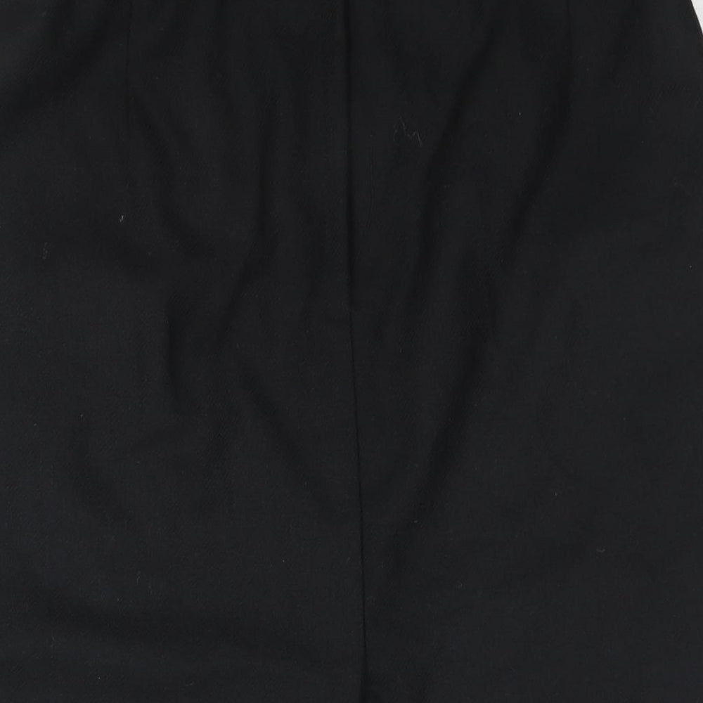 Littlewoods Womens Black Polyester Straight & Pencil Skirt Size 16 Zip