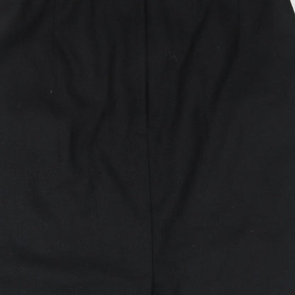 Littlewoods Womens Black Polyester Straight & Pencil Skirt Size 16 Zip