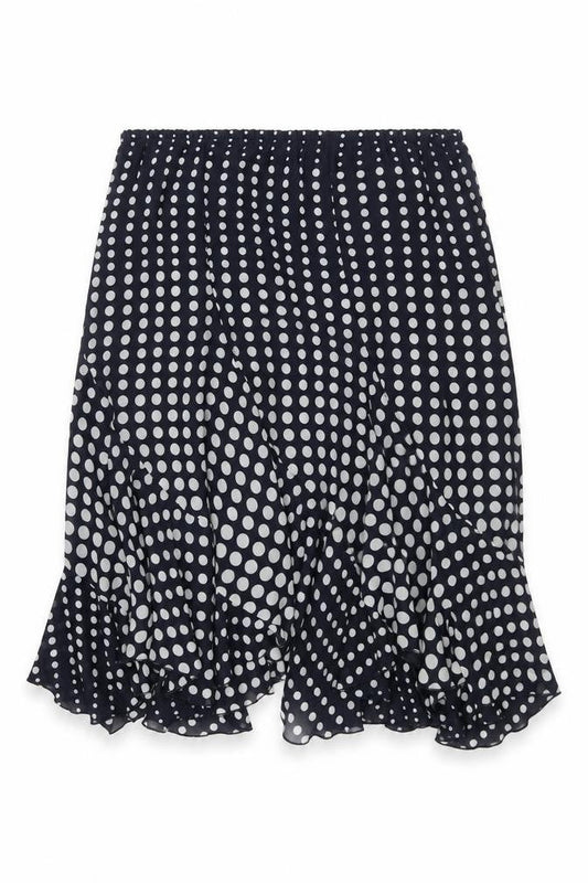 Ridella Womens Blue Polka Dot Polyester Trumpet Skirt Size 22