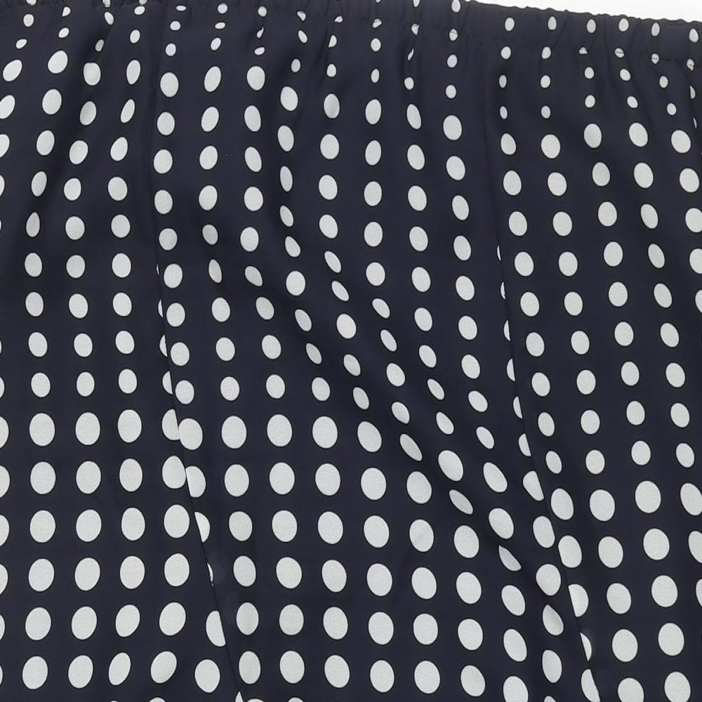 Ridella Womens Blue Polka Dot Polyester Trumpet Skirt Size 22