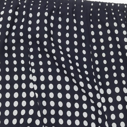 Ridella Womens Blue Polka Dot Polyester Trumpet Skirt Size 22