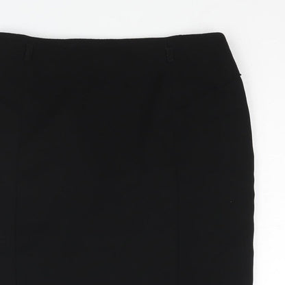 Principles Womens Black Polyester Straight & Pencil Skirt Size 8 Zip