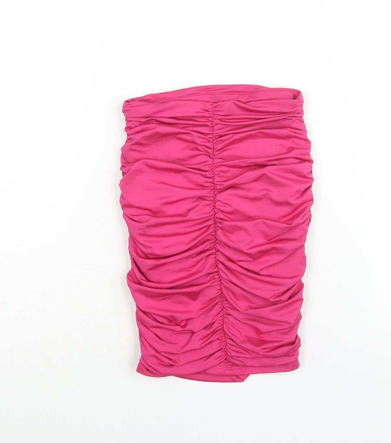 Oh Polly Womens Pink Polyester Bandage Skirt Size 6 - Rouched