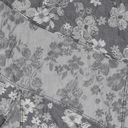 Marks and Spencer Womens Grey Floral Lyocell A-Line Skirt Size 16 Zip