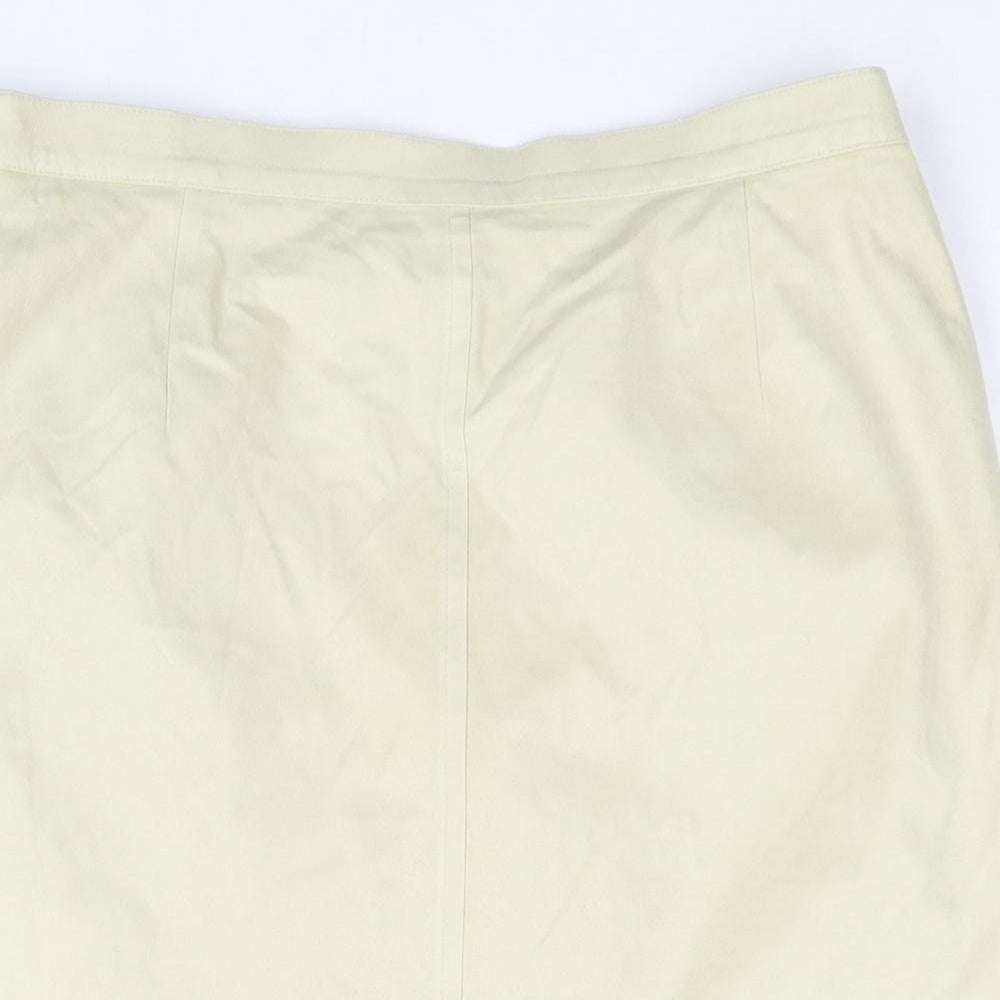 ara Womens Beige Polyester Straight & Pencil Skirt Size 32 in Zip