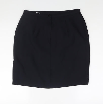 Tagg Womens Blue Polyester Straight & Pencil Skirt Size 16 Zip