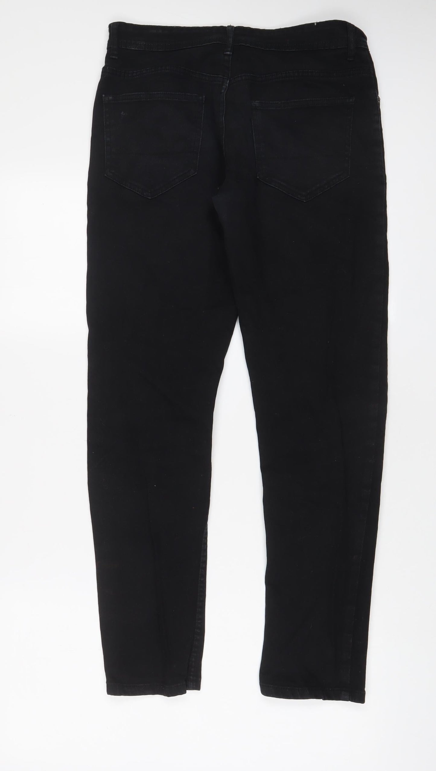 Denim & Co. Mens Black Cotton Skinny Jeans Size 30 in L30 in Regular Zip - Pockets