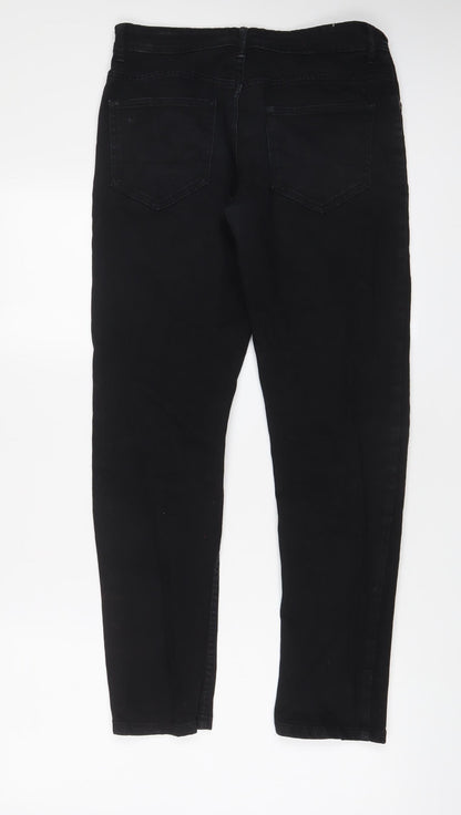 Denim & Co. Mens Black Cotton Skinny Jeans Size 30 in L30 in Regular Zip - Pockets