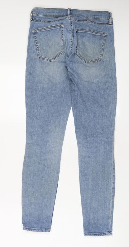 Gap Womens Blue Cotton Skinny Jeans Size 26 in L28 in Regular Zip - Pockets