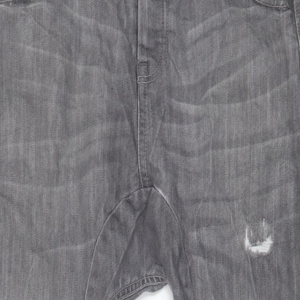 Denim & Co. Mens Grey Cotton Tapered Jeans Size 30 in L30 in Regular Zip - Arc Leg