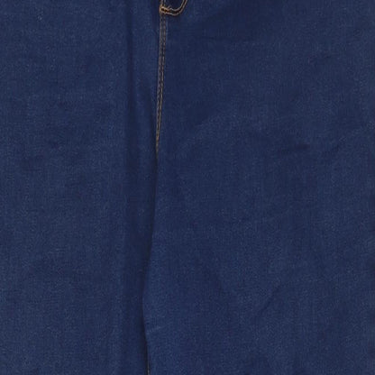 Denim & Co. Womens Blue Cotton Skinny Jeans Size 38 in L28 in Regular Zip