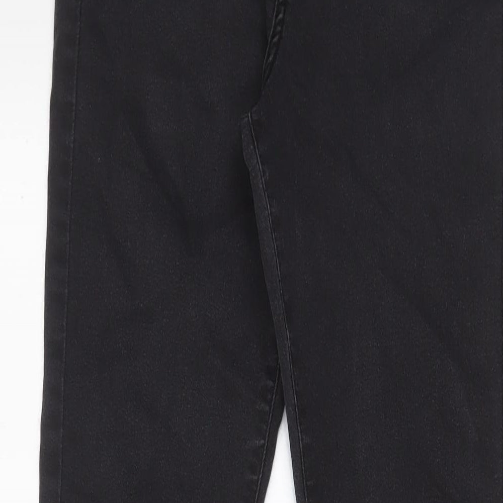 Both from belief Womens Grey Cotton Flared Jeans Size 6 L31 in Regular Zip - Pockets