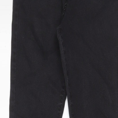Both from belief Womens Grey Cotton Flared Jeans Size 6 L31 in Regular Zip - Pockets