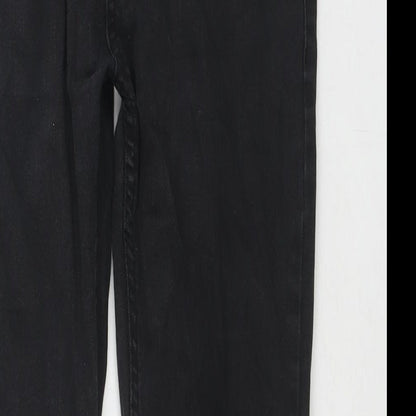 Denim & Co. Womens Black Cotton Skinny Jeans Size 30 in L30 in Regular Zip