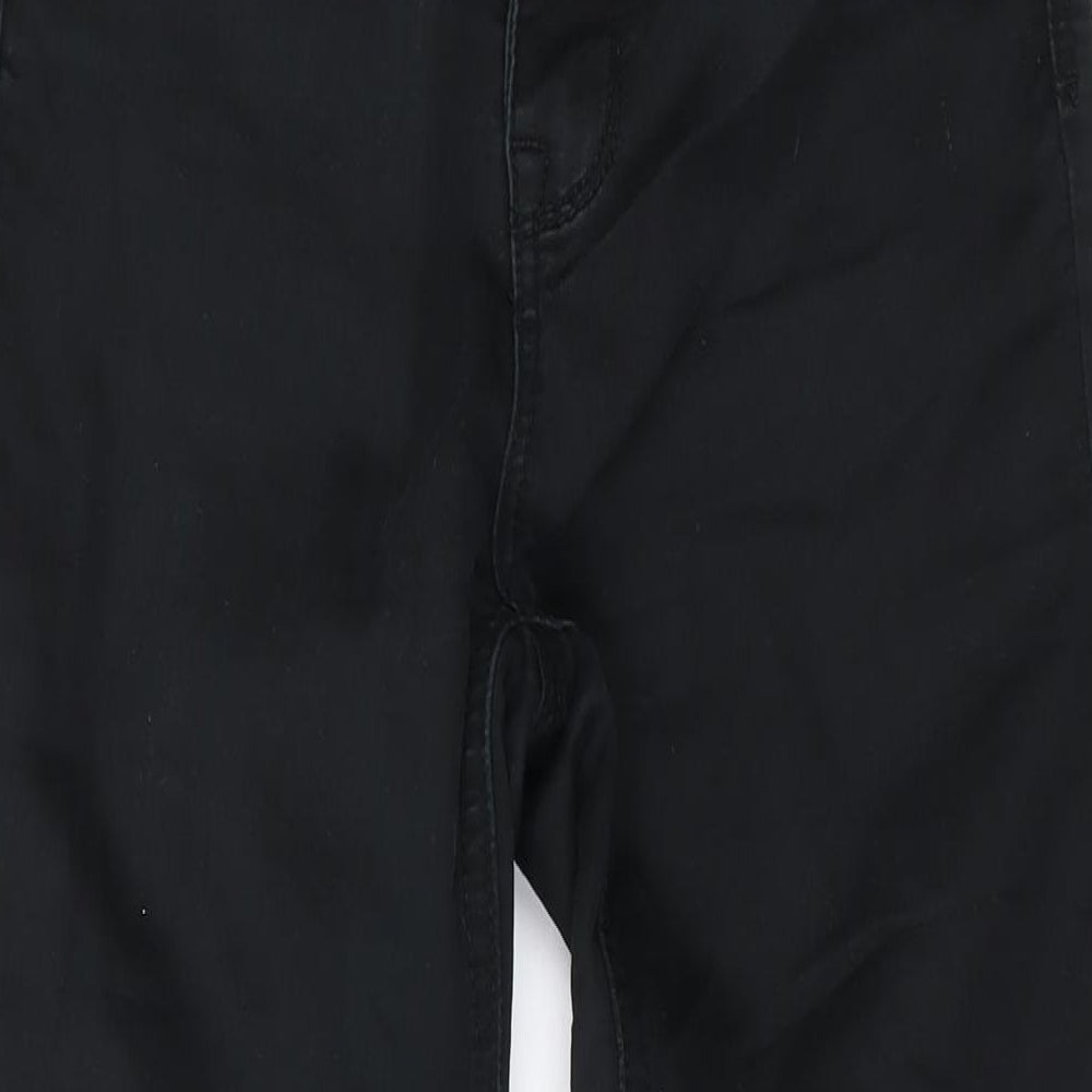 New Look Womens Black Cotton Skinny Jeans Size 8 L28 in Regular Zip