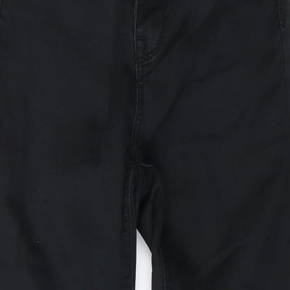 New Look Womens Black Cotton Skinny Jeans Size 8 L28 in Regular Zip