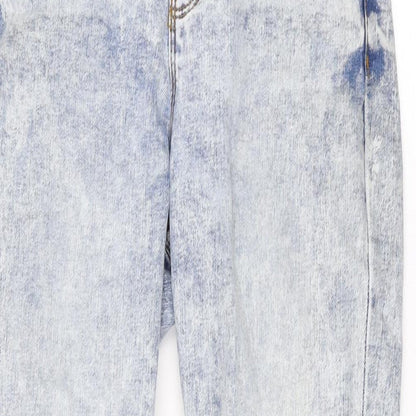 Denim & Co. Womens Blue Cotton Skinny Jeans Size 10 L27 in Regular Zip