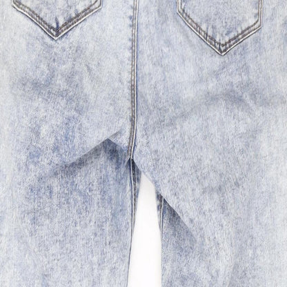 Denim & Co. Womens Blue Cotton Skinny Jeans Size 10 L27 in Regular Zip