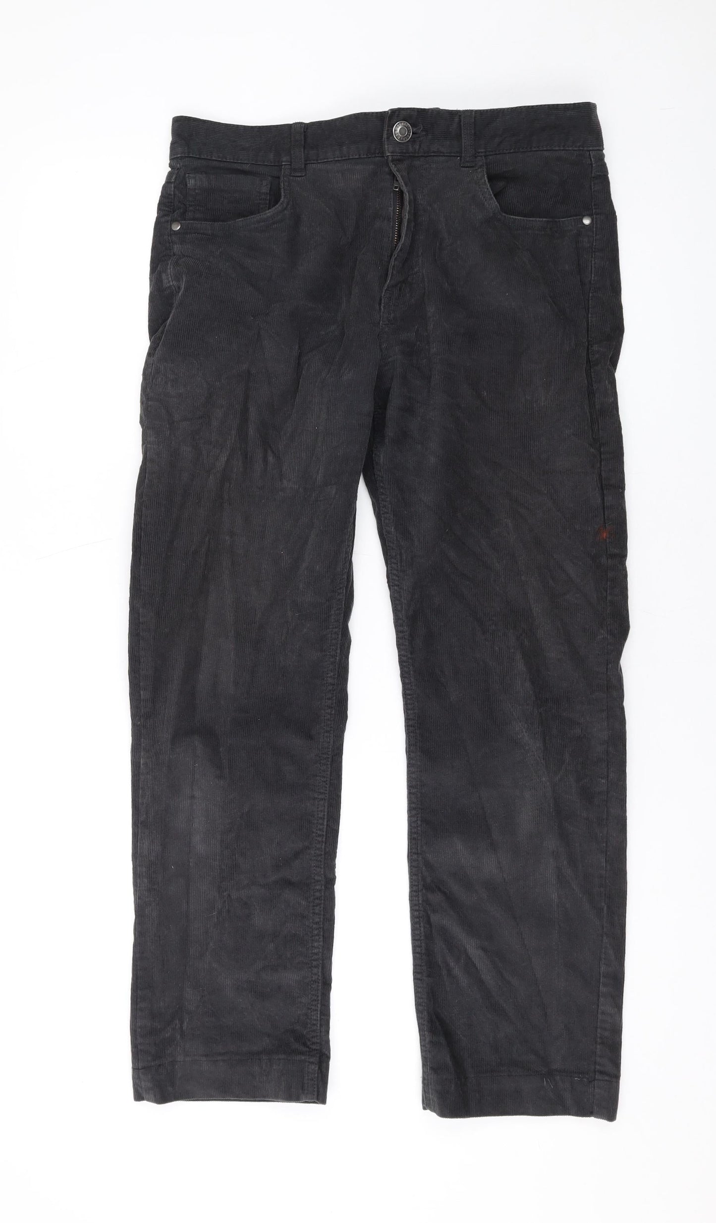 Womens UK Size 32 in M&Co Regular Fit  Grey Trousers