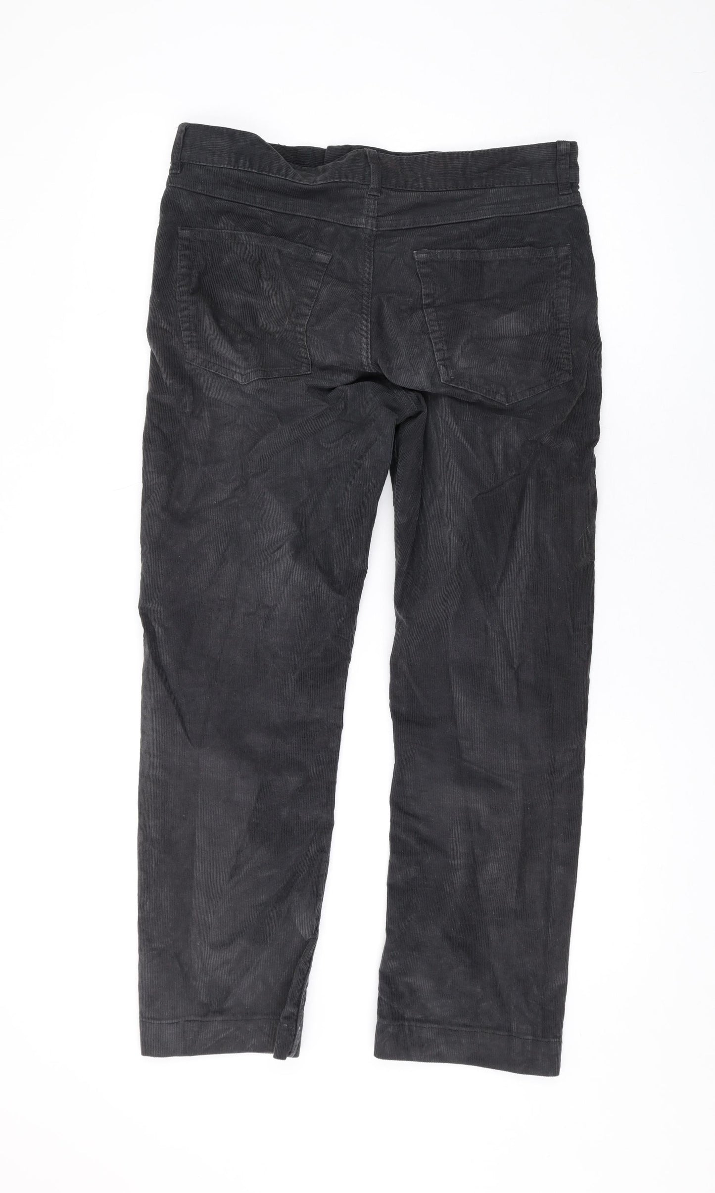 Womens UK Size 32 in M&Co Regular Fit  Grey Trousers