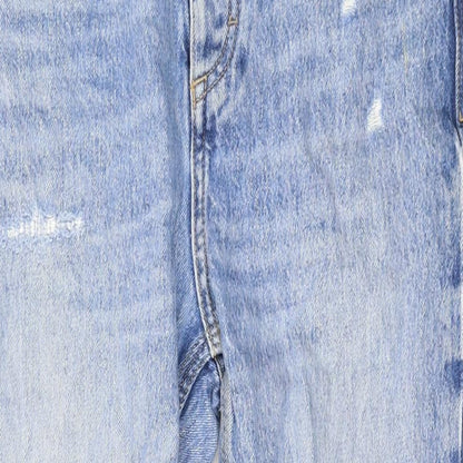 River Island Womens Blue Cotton Skinny Jeans Size 28 L30 in Regular Zip
