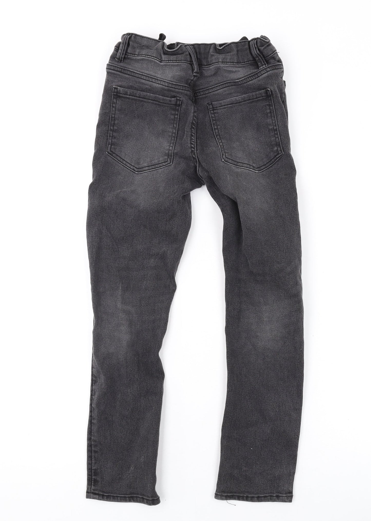 Matalan Boys Grey Cotton Skinny Jeans Size 9 Months L21 in Regular Zip