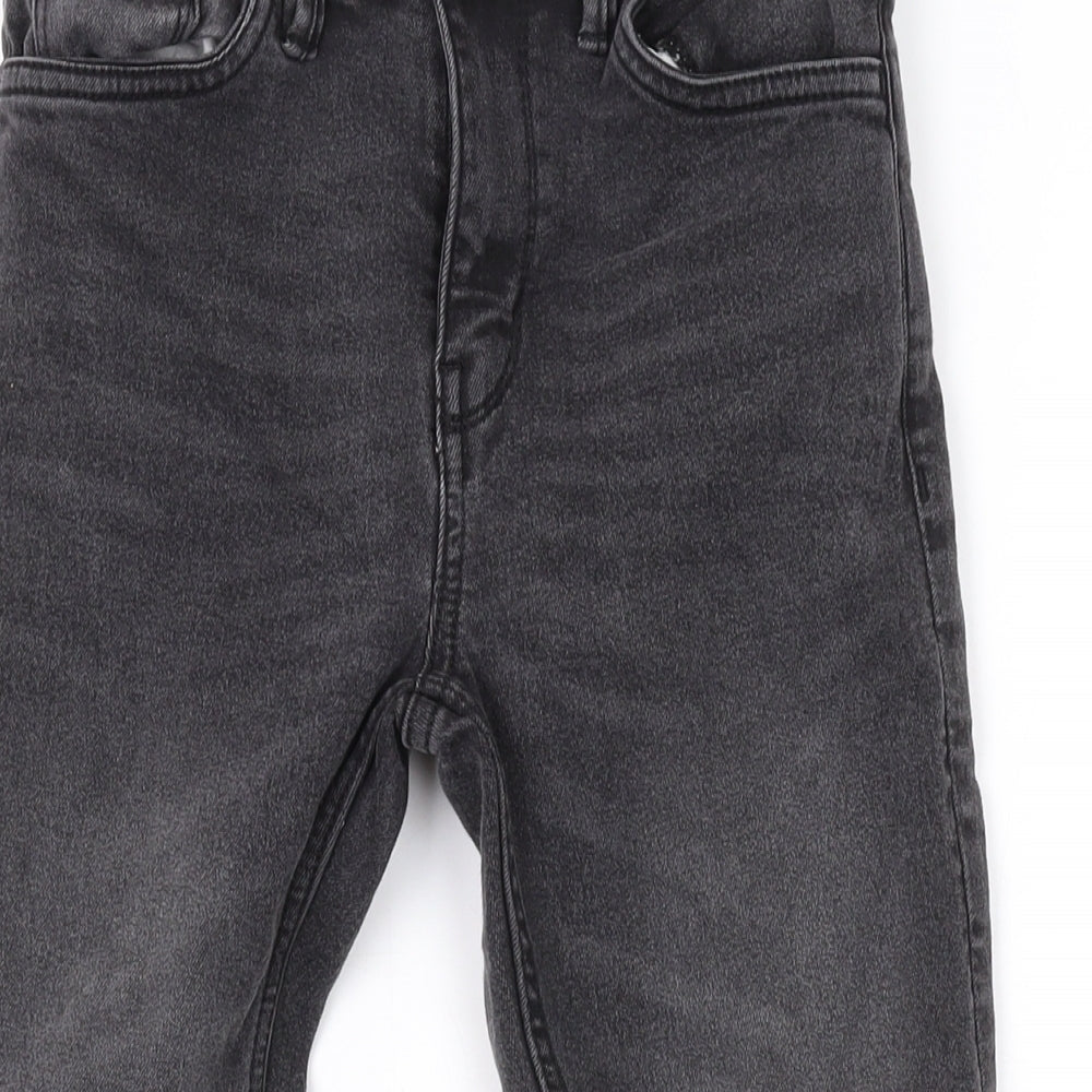 Matalan Boys Grey Cotton Skinny Jeans Size 9 Months L21 in Regular Zip