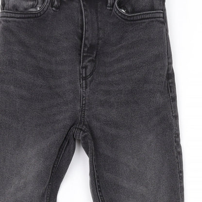 Matalan Boys Grey Cotton Skinny Jeans Size 9 Months L21 in Regular Zip