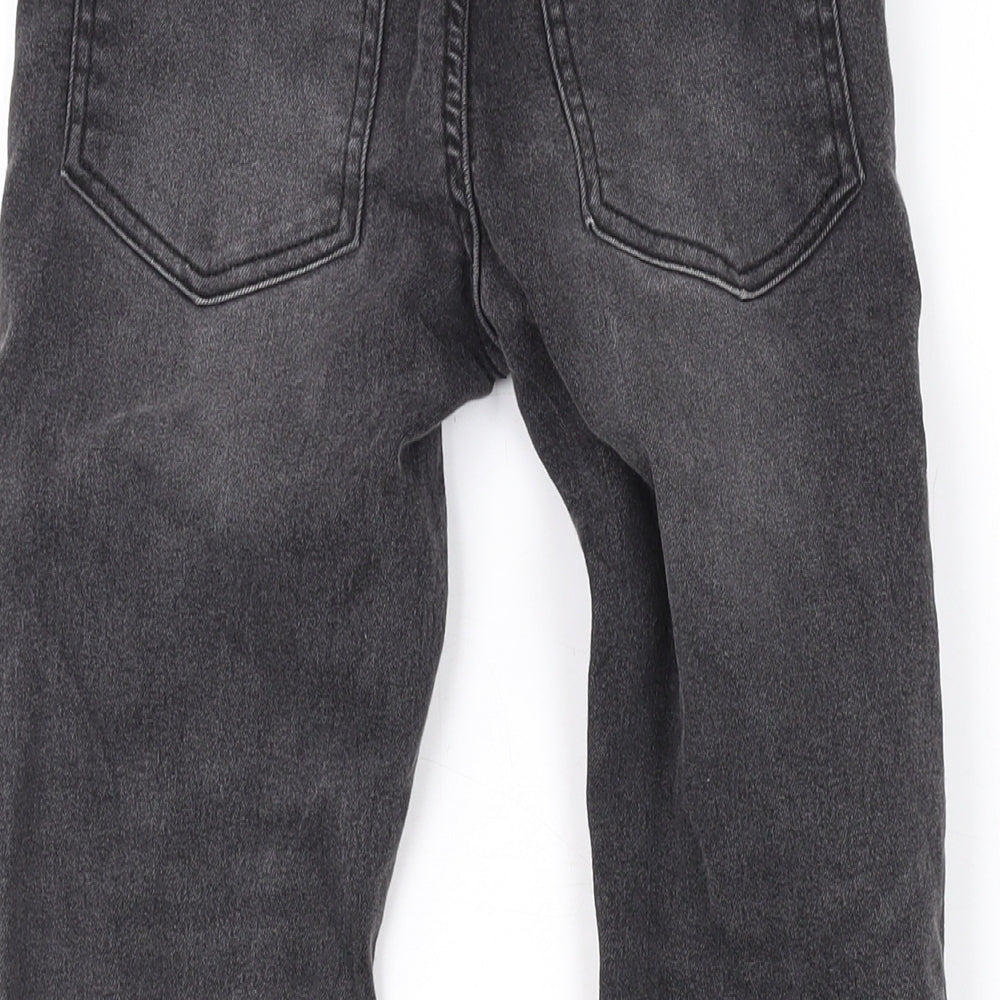 Matalan Boys Grey Cotton Skinny Jeans Size 9 Months L21 in Regular Zip