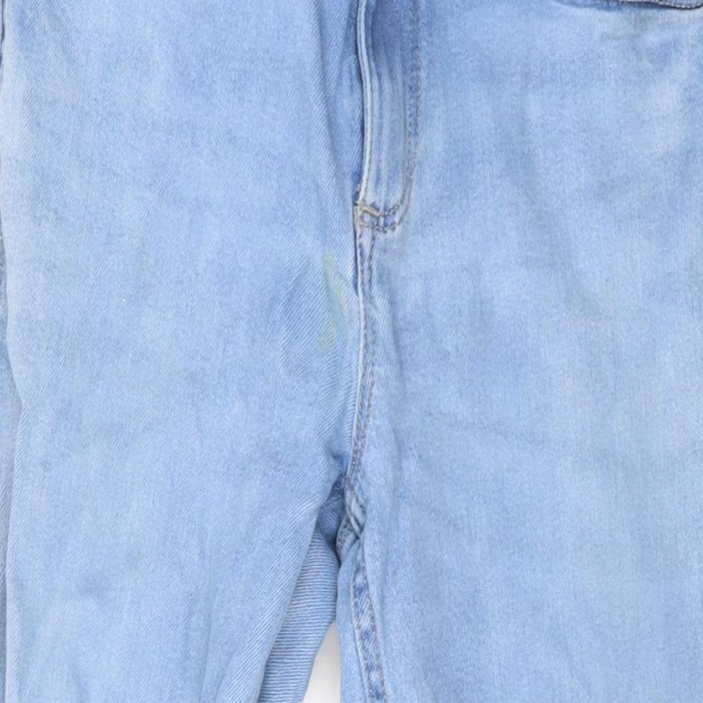 Mens UK Size 30 in River Island Regular Fit Straight Blue Jeans