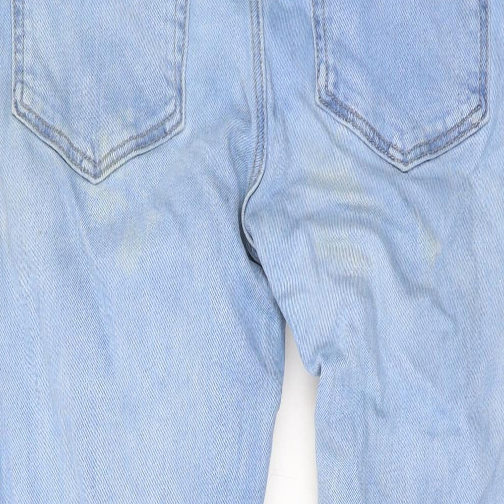 Mens UK Size 30 in River Island Regular Fit Straight Blue Jeans