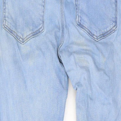 Mens UK Size 30 in River Island Regular Fit Straight Blue Jeans
