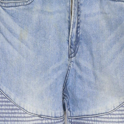 Divided by H&M Womens Blue Cotton Straight Jeans Size 34 in L27 in Regular Zip