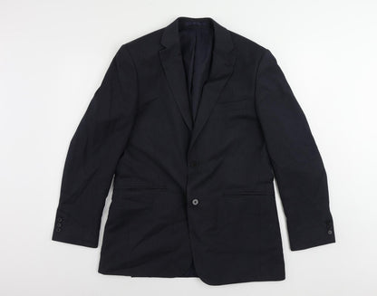Mens UK Size 40 Scott & Taylor Regular Blue Suit Jacket