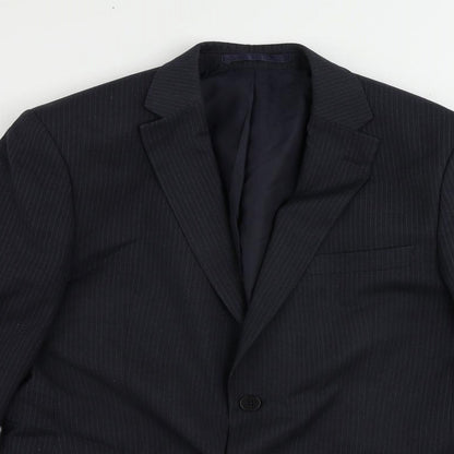 Mens UK Size 40 Scott & Taylor Regular Blue Suit Jacket