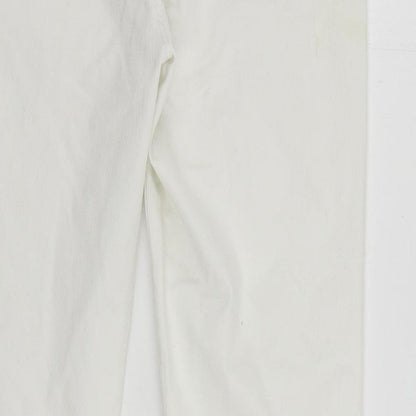 Dorothy Perkins Womens White Cotton Jegging Jeans Size 12 L27 in Regular - Elastic Waist