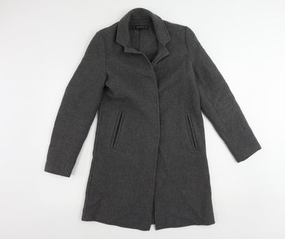 Womens UK Size XS Zara Grey Overcoat