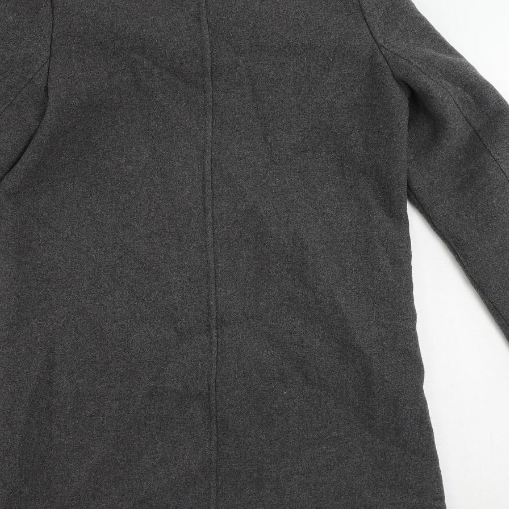 Womens UK Size XS Zara Grey Overcoat