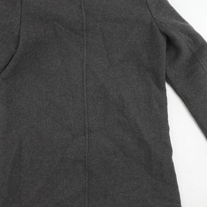 Womens UK Size XS Zara Grey Overcoat