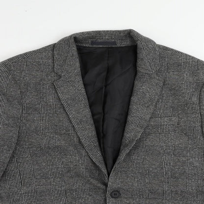 Mens UK Size 40 River Island Regular Grey Suit Jacket