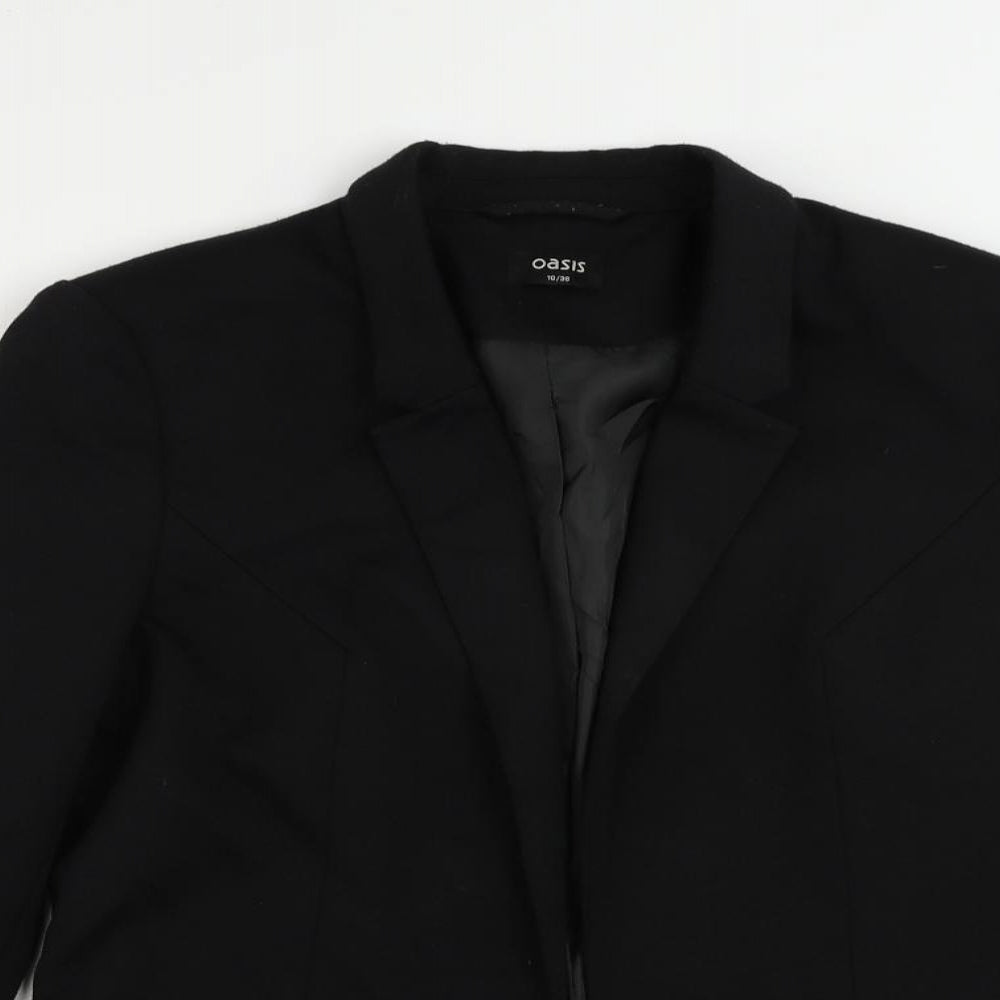 Womens UK Size 10 Oasis Black Jacket