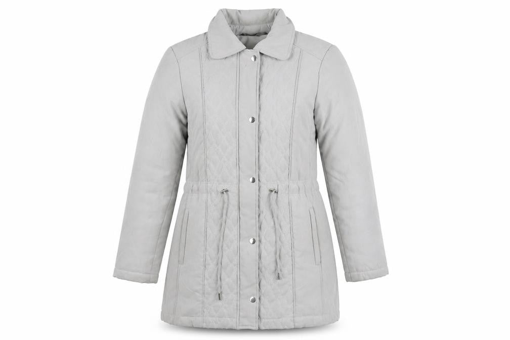 Womens UK Size 10 Bonmarché Grey Overcoat